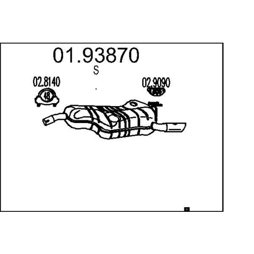 Koncový tlmič výfuku MTS 01.93870