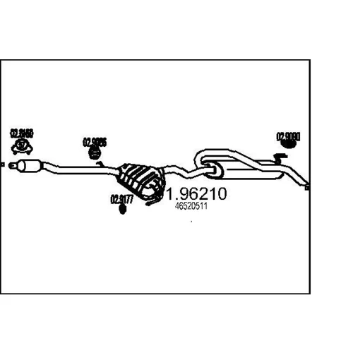 Koncový tlmič výfuku MTS 01.96210