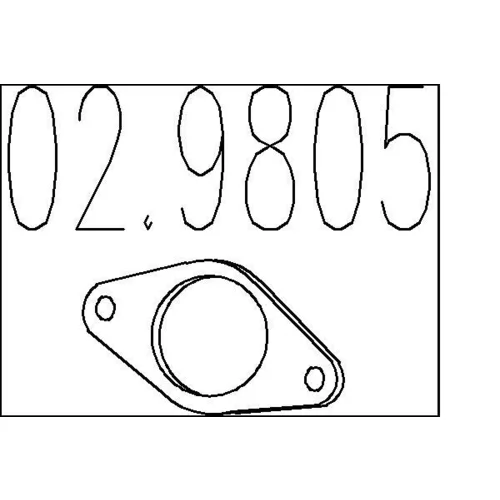 Tesnenie výfukovej trubky MTS 02.9805
