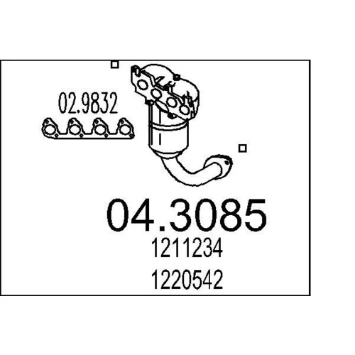 Katalyzátor MTS 04.3085