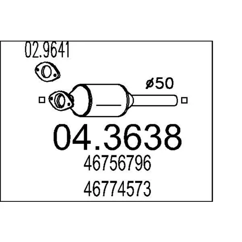 Katalyzátor MTS 04.3638