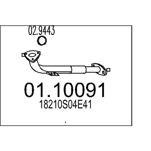 Výfukové potrubie 01.10091 /MTS/