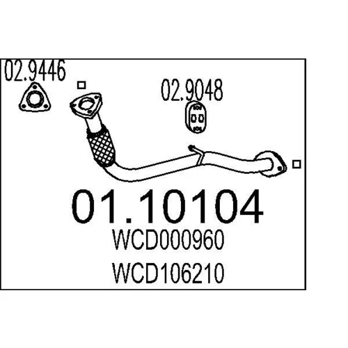 Výfukové potrubie MTS 01.10104