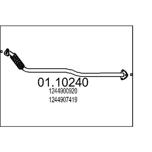 Výfukové potrubie MTS 01.10240