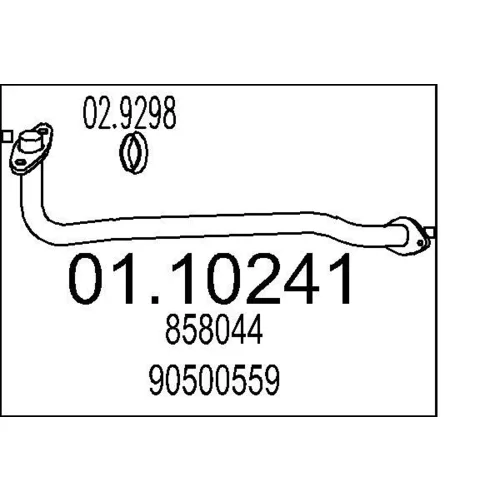 Výfukové potrubie MTS 01.10241