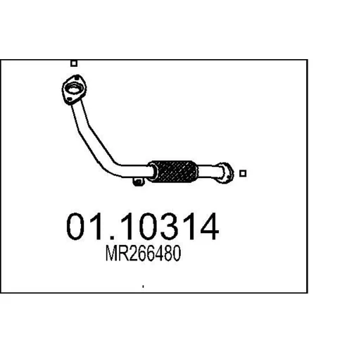 Výfukové potrubie MTS 01.10314