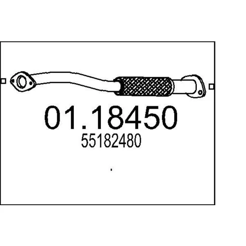 Výfukové potrubie MTS 01.18450
