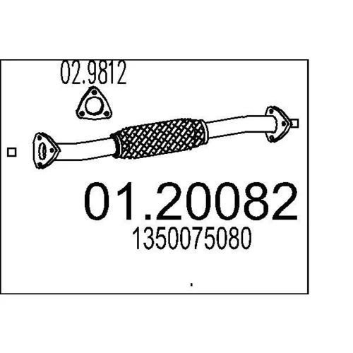 Výfukové potrubie MTS 01.20082
