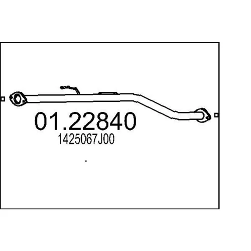 Výfukové potrubie MTS 01.22840