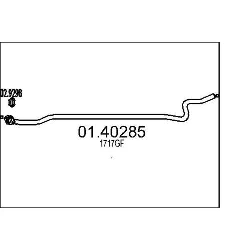 Výfukové potrubie MTS 01.40285