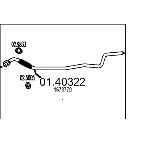 Výfukové potrubie MTS 01.40322