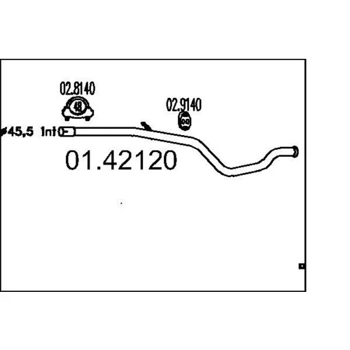 Výfukové potrubie MTS 01.42120