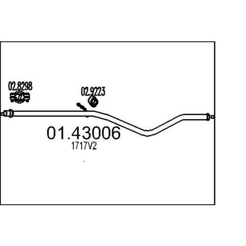 Výfukové potrubie MTS 01.43006