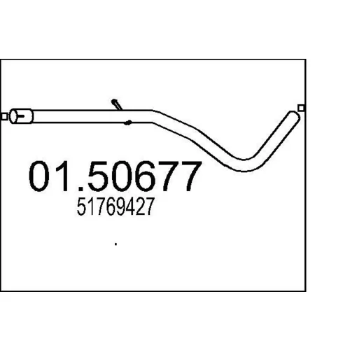 Stredný tlmič výfuku 01.50677 /MTS/