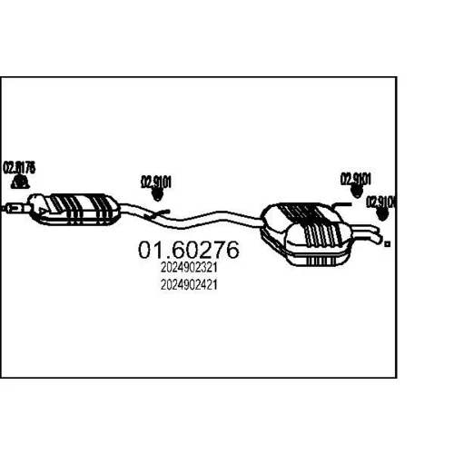 Koncový tlmič výfuku MTS 01.60276