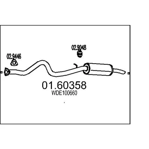 Koncový tlmič výfuku MTS 01.60358
