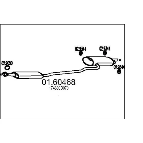 Koncový tlmič výfuku 01.60468 /MTS/