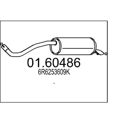 Koncový tlmič výfuku MTS 01.60486