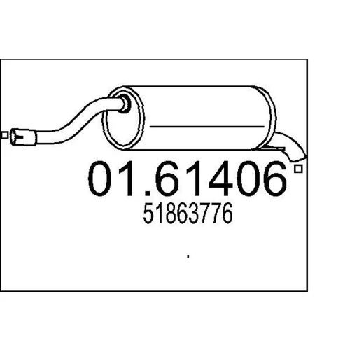 Koncový tlmič výfuku MTS 01.61406