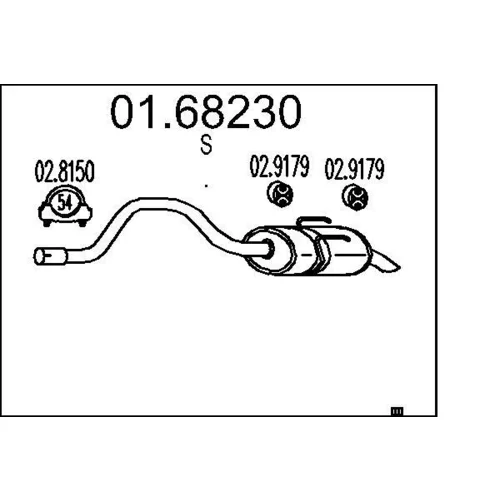 Koncový tlmič výfuku MTS 01.68230