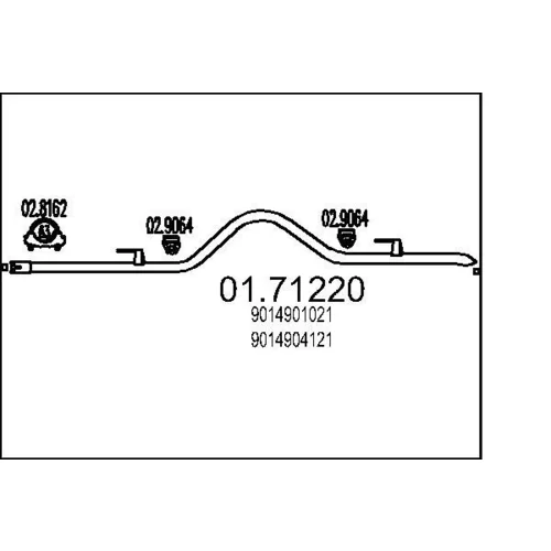 Výfukové potrubie MTS 01.71220