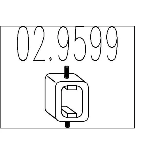 Doraz tlmiča výfuku MTS 02.9599