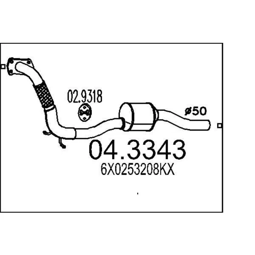 Katalyzátor MTS 04.3343