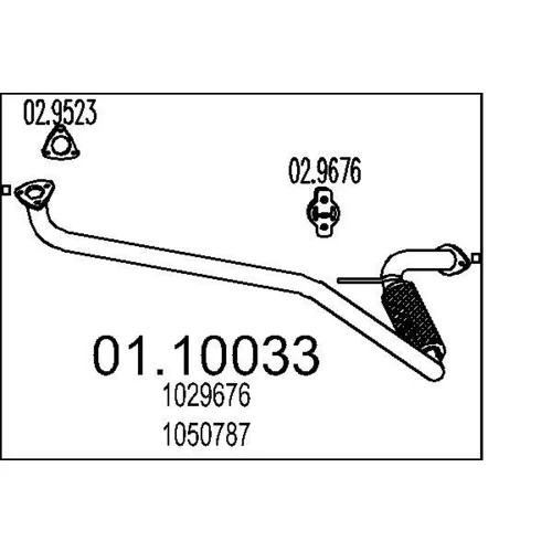 Výfukové potrubie MTS 01.10033