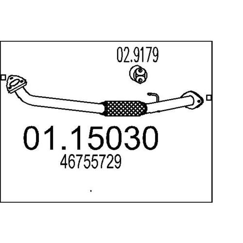 Výfukové potrubie MTS 01.15030