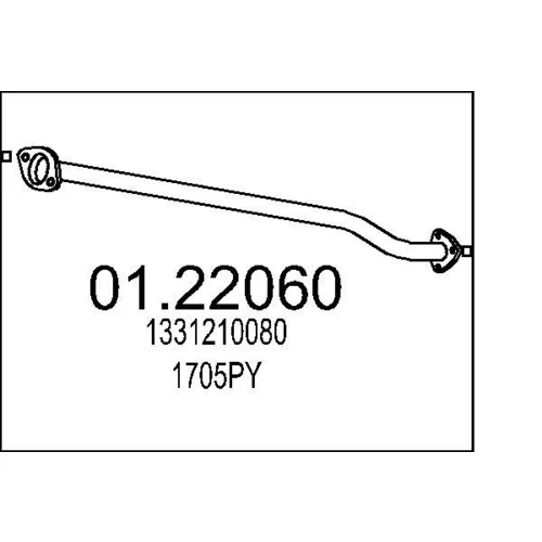 Výfukové potrubie MTS 01.22060