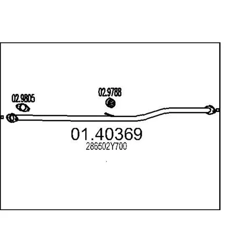 Výfukové potrubie MTS 01.40369