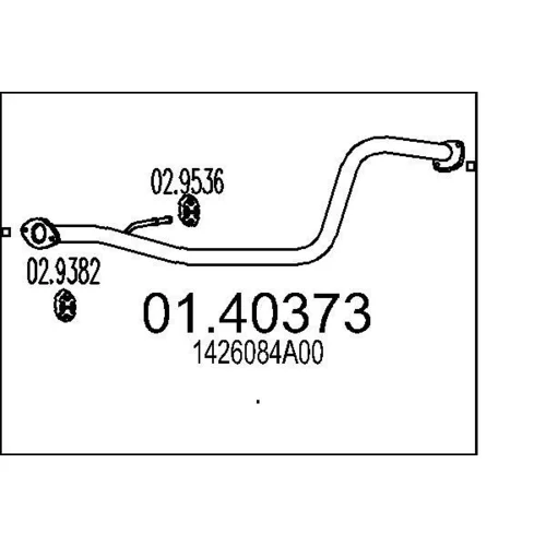 Výfukové potrubie MTS 01.40373