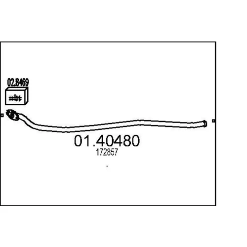 Výfukové potrubie MTS 01.40480