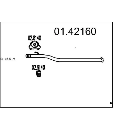 Výfukové potrubie MTS 01.42160