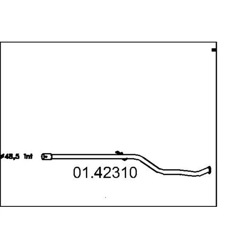 Výfukové potrubie MTS 01.42310