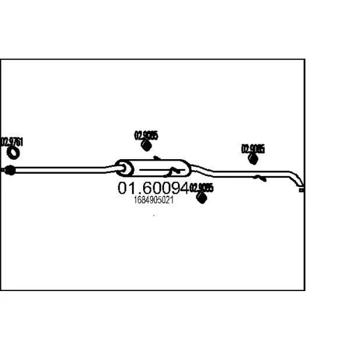 Koncový tlmič výfuku MTS 01.60094