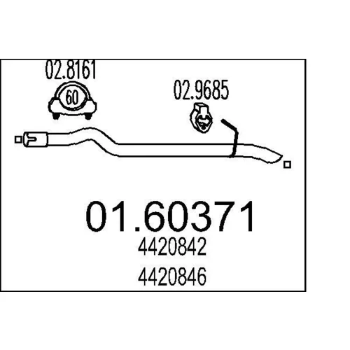 Koncový tlmič výfuku 01.60371 /MTS/