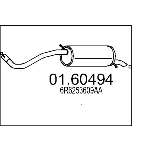 Koncový tlmič výfuku MTS 01.60494
