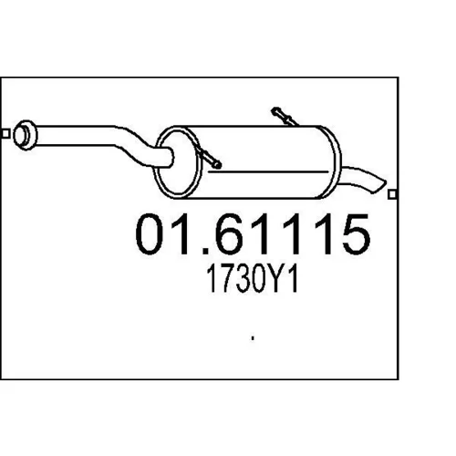 Koncový tlmič výfuku MTS 01.61115