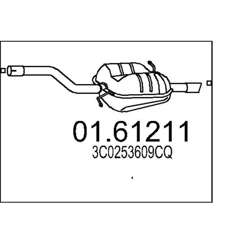 Koncový tlmič výfuku MTS 01.61211