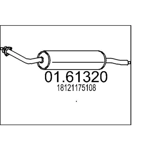 Koncový tlmič výfuku MTS 01.61320