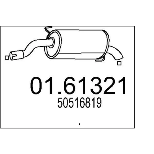 Koncový tlmič výfuku MTS 01.61321