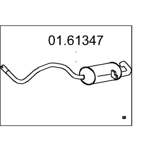 Koncový tlmič výfuku MTS 01.61347
