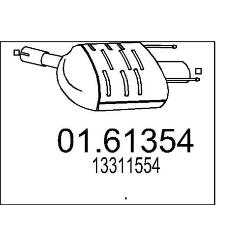 Koncový tlmič výfuku MTS 01.61354
