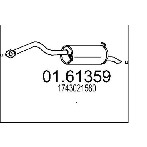 Koncový tlmič výfuku MTS 01.61359