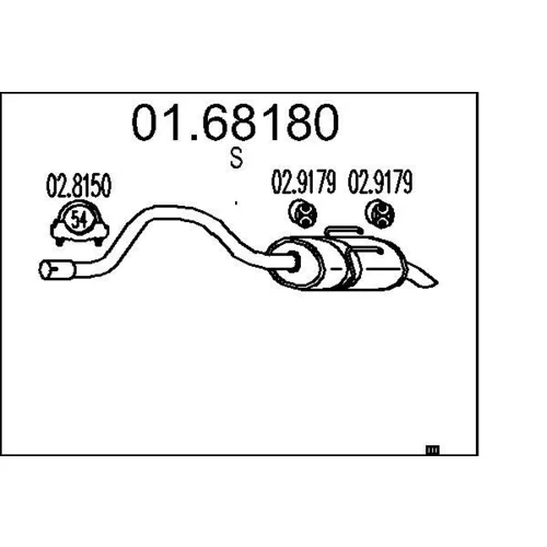 Koncový tlmič výfuku MTS 01.68180