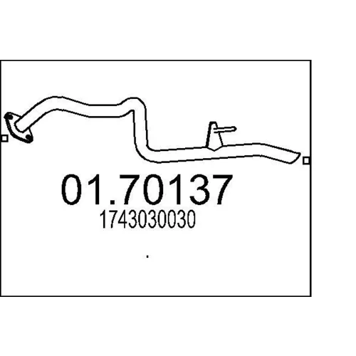 Výfukové potrubie MTS 01.70137