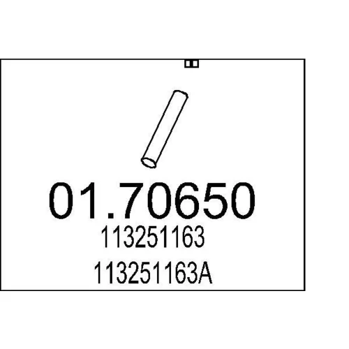 Výfukové potrubie MTS 01.70650