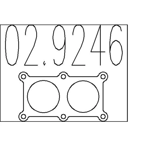 Tesnenie výfukovej trubky MTS 02.9246