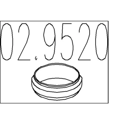 Tesnenie výfukovej trubky MTS 02.9520